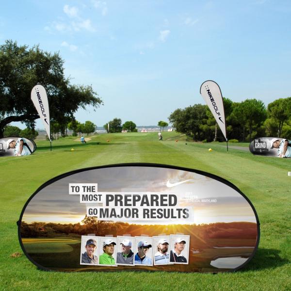 Buy cheap Pop Up Advertising Banner Stands Water Proof A Frame Fabric Signs Display from wholesalers