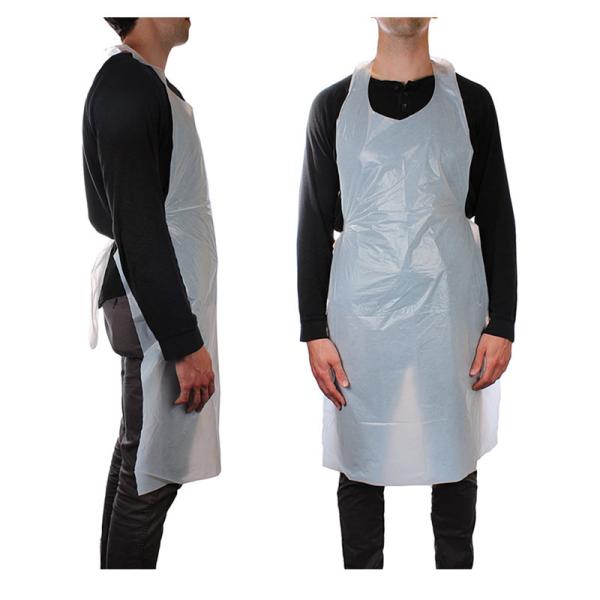 Buy cheap Premium Anti Bacterial Disposable Plastic Aprons 70x110CM Without Sleeves from wholesalers