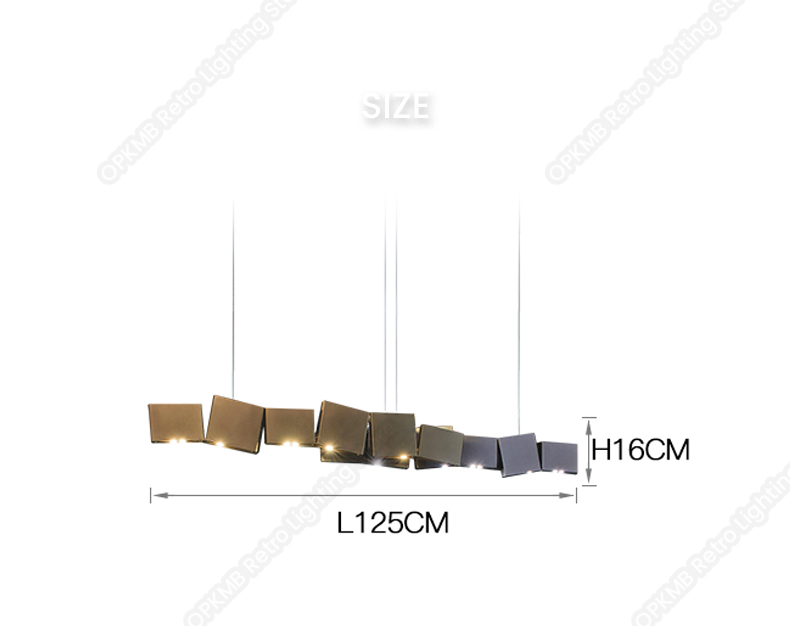 Postmodern Long Type Box Chandelier lighting Designer Replica Chandelier(WH-MI-455)