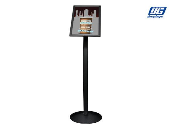 Buy cheap A3 Size Black Clip Poster Display Stands Single Side / Poster Sign Holder Floor Stand from wholesalers