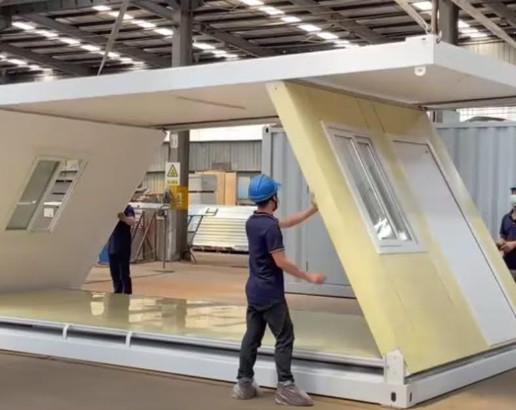Buy cheap Corrosion Resistance Foldable Container House Welded Steel Structure Container House from wholesalers