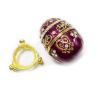 Buy cheap Easter Russian faberge egg trinket ring box Vintage decor metal Faberge Egg Jewelry Box Russian Eater Egg Jewelry Box from wholesalers
