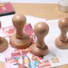 Buy cheap Wooden Stamp Wood Round Handle, Wooden Knobs Stamp Mounts Drawer Pulls for Stamp Making DIY Crafting from wholesalers