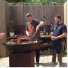 Buy cheap Outdoor Charcoal Smoker Corten Steel BBQ Grill 10mm Thick With Circle Plancha from wholesalers