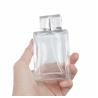 Buy cheap 100ml Transparent Square Glass Perfume Bottle Pump Sprayer from wholesalers