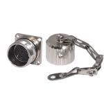 150V 10mm Cable M23 Female Connector Rigoal Waterproof Straight Power