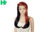 Japanese Kanekalon Fiber Long Wavy Synthetic Wigs With Bangs For Women