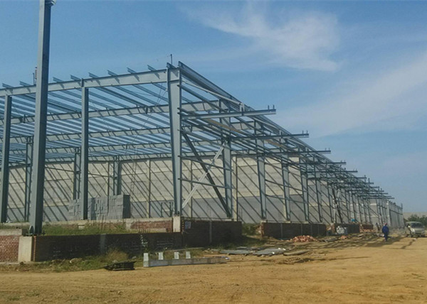 Waved wall panel fireproof glass wool steel structure workshop