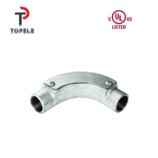 Buy cheap BS4568 Conduit Malleable Iron Inspection Bends Hot Dip from wholesalers
