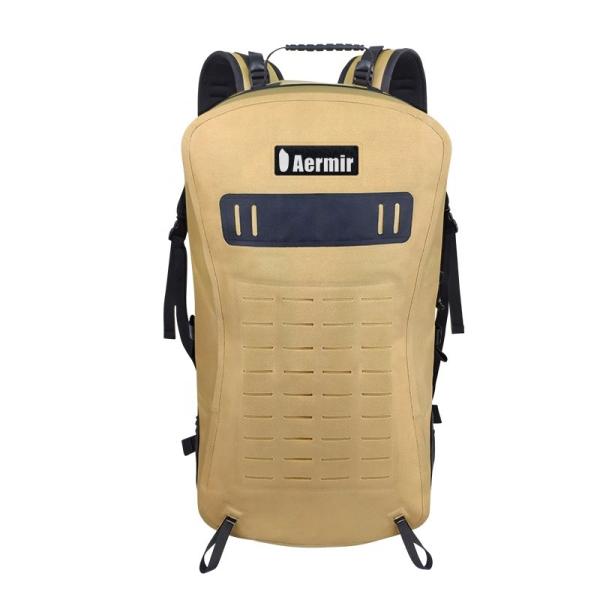 Buy cheap Yellow 25l Hiking Rucksack , Water Resistant Hiking Backpack TPU 840D Material from wholesalers