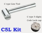 1107 Nickel Plated Magnetic Lockable Ball Valve Male Threaded End 3/4", 1", 1-1