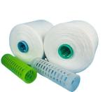 40/2, 40/3, 20/2, 20/3 100% Polyester Ring Spun Yarn Raw White Industrial
