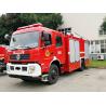 Buy cheap Dongfeng 6000L Water Tank 4x4 Fire Truck With Double Row Cabin from wholesalers