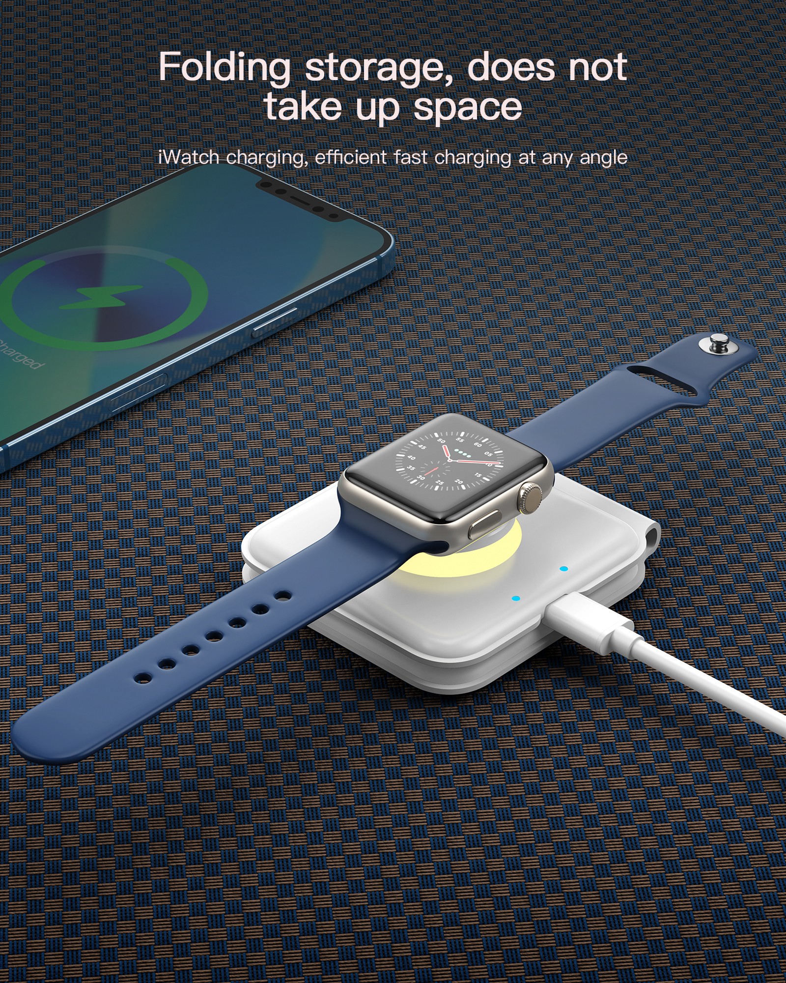 Warmer Night Light 2 In 1 Wireless Charging Station Fast Magnetic 98g 15W
