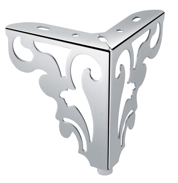 Buy cheap 100mm high strong support furniture legs glossy shiny custom metal sofa legs SL-239 from wholesalers