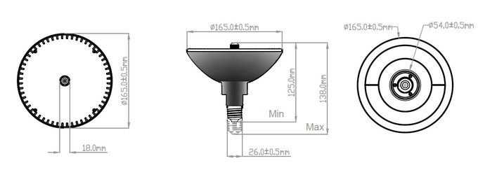 IP68 20W Color Changing Pool Light , Wall Mounted Swimming Pool Lights PAR56 E26