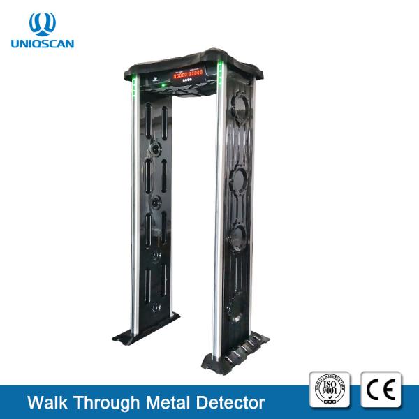 Buy cheap Black IP65 Walk Through Security Metal Detectors 6 Zones 100 Sensitivity from wholesalers