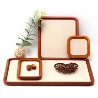 Buy cheap Durable Solid Wood Jewelry Display Tray Luxury Props For Ring Pendant Display product