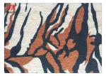 100% Polyester Polyester Tricot Fabric Knitted Tiger Skin Printed Design