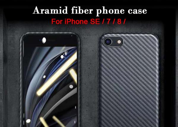 Buy cheap iPhone SE Aramid Fiber Phone Case Twill Texture Carbon Fiber Cover from wholesalers
