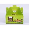 Buy cheap Take Away Green Paper Packaging Boxes Glossy Lamination And Soft Crease For Food Packaging from wholesalers