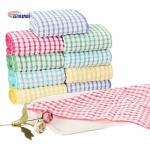 30x30cm Colorful Grid Style Cotton Towel Holiday Present Birthday Gift Wedding