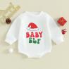 Buy cheap 1 Pcs Custom Tag Christmas Cotton Romper Spring Autumn Newborn Infant Toddler Boys Girls Clothing Long Sleeve baby Cloth from wholesalers