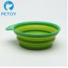 Buy cheap Commercial Foldable Plastic Pet Bowls / Collapsible Dog Bowl Silicone from wholesalers