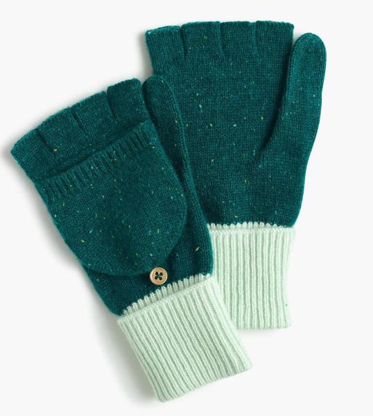 Buy cheap 100 % Cashmere Fingerless Gloves , Colored Womens Fingerless Gloves With Mitten Flap from wholesalers