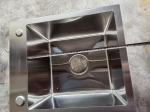 Modern Design Double Bowl Kitchen Sink Undermount with Stainless Steel Drainer