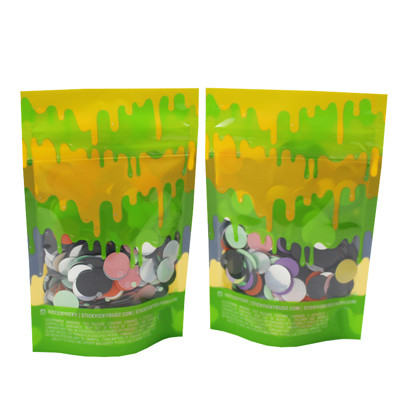 High Quality Plastic Herb Packaging Child Resistant Smell Proof Bag Mylar Bag Custom Tobacco Pouch