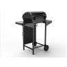 Buy cheap 2 1 Burners Black Steel Outdoor Camping Trolly Gas Barbecue Grill Side Burner 2.5KW from wholesalers