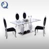 Buy cheap 160x90x75cm Tempered Glass Dining Table Home Furniture 0.12m3 from wholesalers