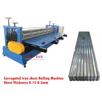 Buy cheap Rolling Machine for manufacturing Corrugated Iron sheet, Corrugated sheet product