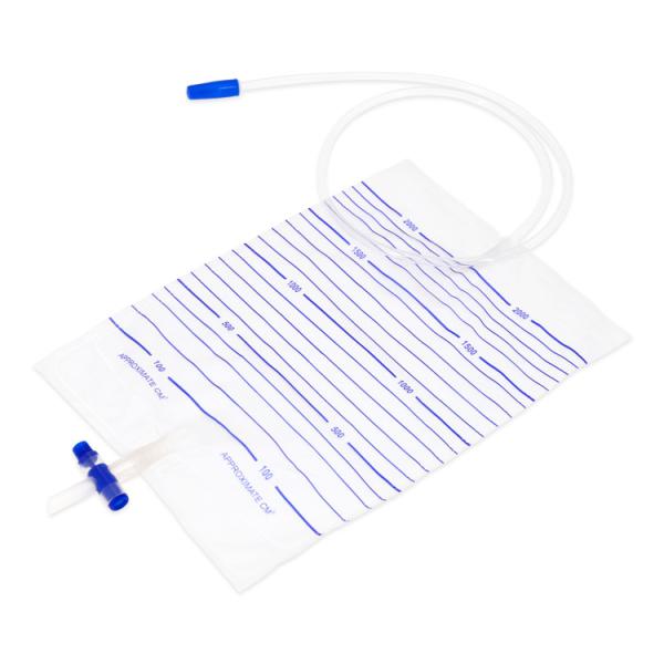Buy cheap T Valve 2000 ML Urine Drainage Bag , Urine Collection Bag For Adults from wholesalers