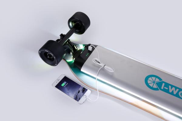 Buy cheap Adults Lightest Electric Skateboard With LED Light And Dual Hub Motors Drive from wholesalers