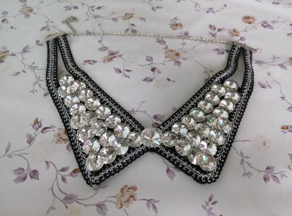 Sensational Decorative Rhinestones Collar Dance Wear Accessories for Children