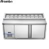 Buy cheap SS304 Countertop Pizza Prep Refrigerator Station 210W Antiwear from wholesalers