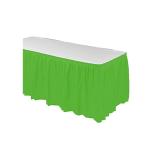 Non Toxic Disposable Plastic Table Skirts For Trade Show / Commercial Affairs