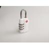 Buy cheap 34.2g TSA Approved Suitcase Locks , White TSA 338 3 Digit Number Lock from wholesalers