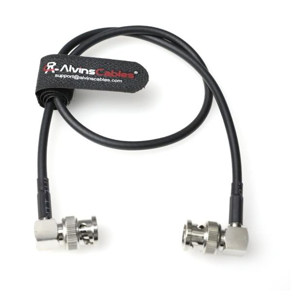 Alvin's Cables 12G SDI Cable Flexible, BNC Male to Male Right Angle for RED