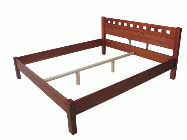 Buy cheap modern double bed pine wood from wholesalers