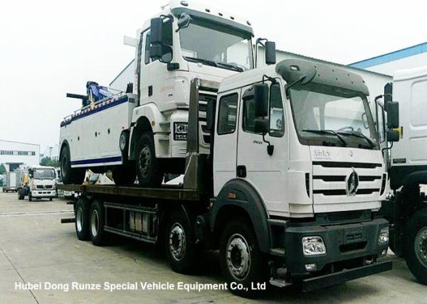 Buy cheap North Benz Heavy Duty Flatbed Wrecker Tow Truck With Hydraulic Winch 25m from wholesalers