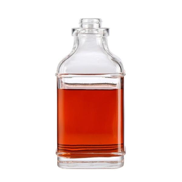 Buy cheap Acceptable Customer's Logo 750ML Square Round Glass Empty Wine Bottle in Custom Color from wholesalers