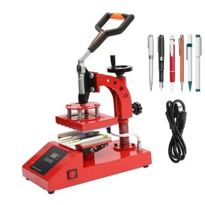 Buy cheap Red Manual Pen Heat Press Machine Sublimation Pen Printing Machine from wholesalers