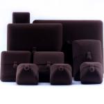 Rectangle Brown Velvet Jewelry Box for Hanhong Custom Logo Bracelet Earrings