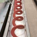 Manganese Steel Sludge Screw Conveyor Shaftless Spiral Conveyor For Sand Dry
