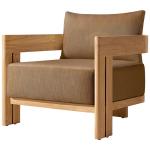Nordic Morden Teak Wood Garden Sofa And Table Leisure Chair Set Outdoor