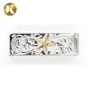 Buy cheap Wenzhou KML Custom Logo Fashion 2 Color Silver Metal Zinc Alloy Pin Belt Buckle from wholesalers