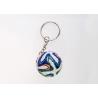 Buy cheap Mini 3D Cartoon Pvc Rubber Keychain , Football Shape Soft Pvc Custom Keyrings from wholesalers